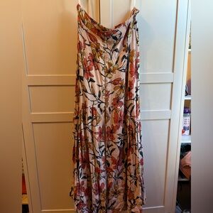 Floral Multicolor Women's Maxi Skirt